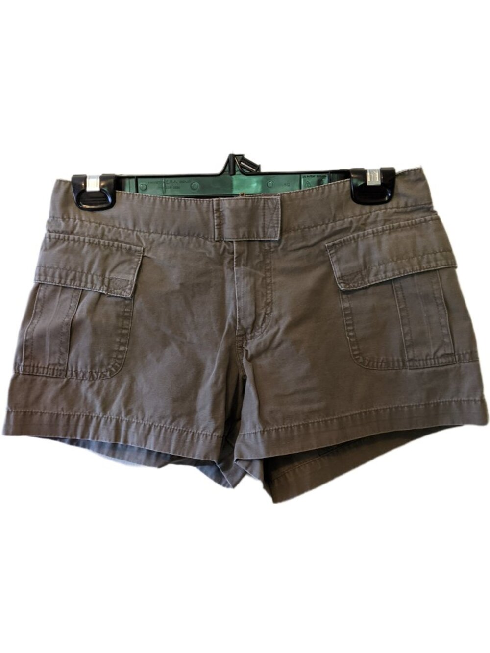 Vintage Y2K EKO Brown Khaki Utility Cargo Shorts Low Rise Skater Cyber Grunge 14